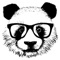 Panda, Emoji maker app allows you to create customise cartoon panda sticker and panda emoji for chat and message