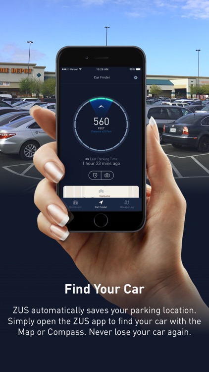 ZUS - Smart Car Locator & Mileage Tracker