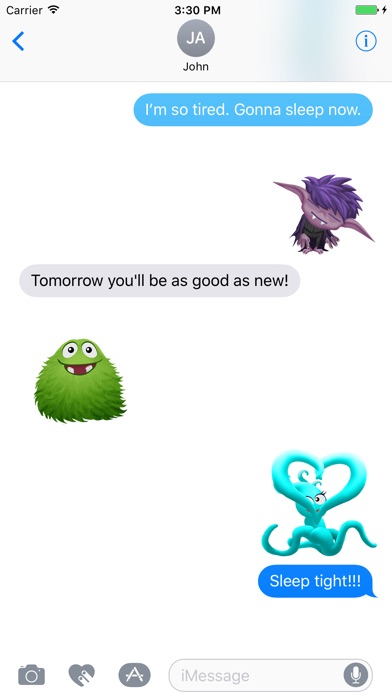 Stage Fright Monster Stickers screenshot 3