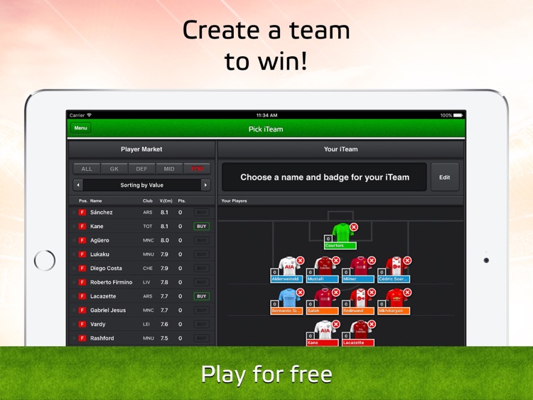 Soccerway Fantasy iTeam for iPad screenshot-3