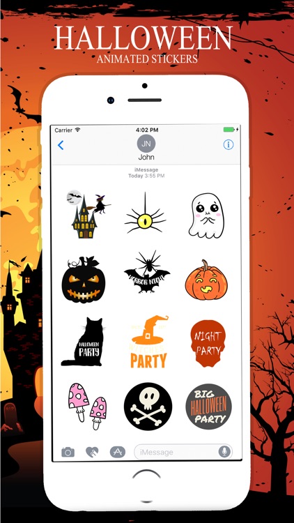 Animated Halloween Stickers Pack