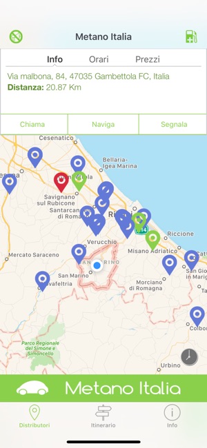 scarica mappa distributori metano