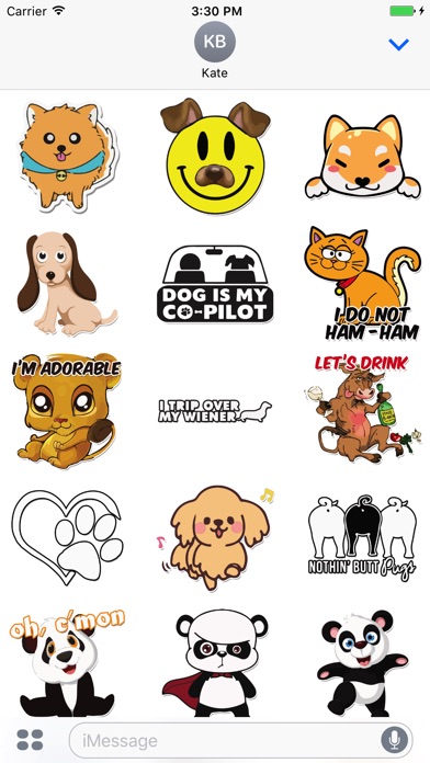 New and Lovely Puppy Stickers screenshot 2