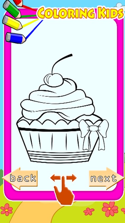 Sweet Short Drawing Games Cupcake Coloring