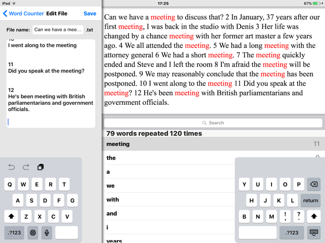 Word Counter Word Repeater HD(圖3)-速報App