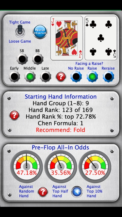 Starting Hand Dashboard screenshot-0
