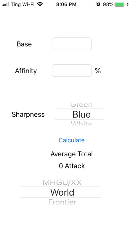 Basic Damage Calculator for MH
