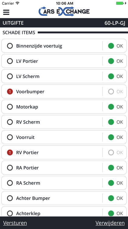 Cars eXchange auto inspectie