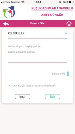 Game screenshot Küçük Adımlar Anaokulu hack