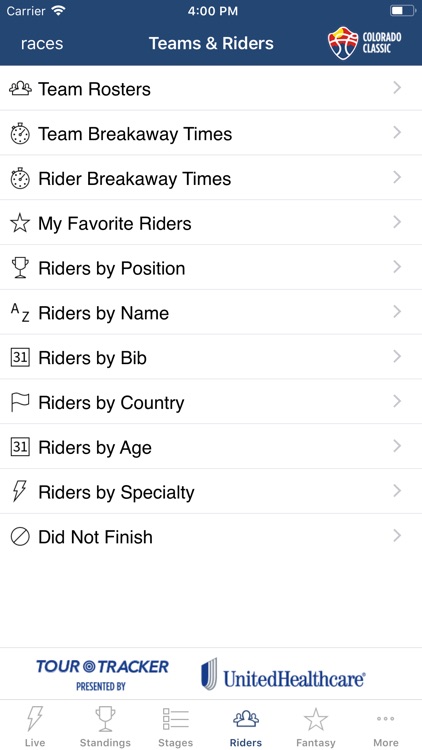 Colorado Classic Tour Tracker screenshot-7