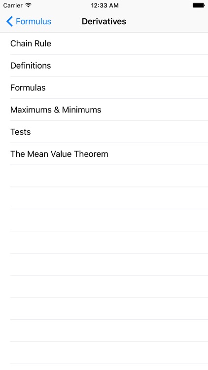 Formulus Lite - Formulas for Calculus