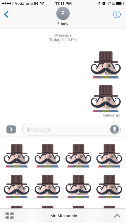 Mr. Mustachio Emoticons! screenshot-2