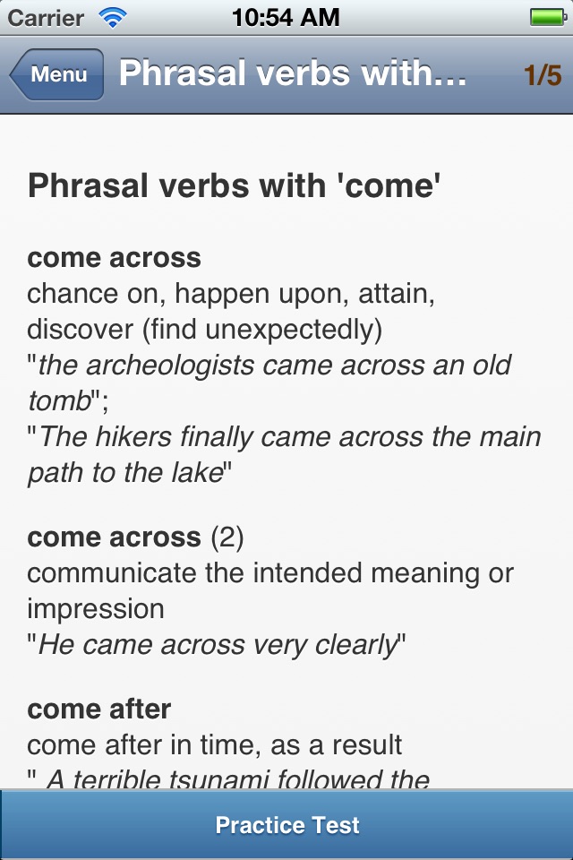 Phrasal Verbs! screenshot 4