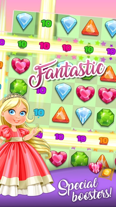 Jewels Princess Crush Mania screenshot 2