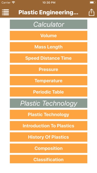 Plastic Engineering Calculator screenshot 2