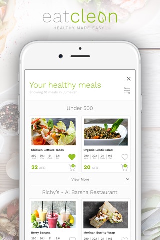 Eat Clean ME: Food Delivery screenshot 2