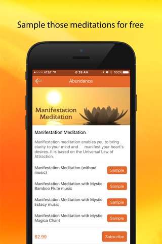 Abundance: A Meditation App screenshot 3