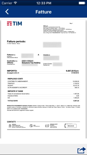 scaricare fatture telecom business