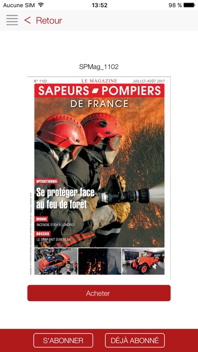 kiosque des sapeurs-pompiers screenshot 2