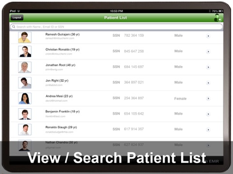 In Touch EMR screenshot 2