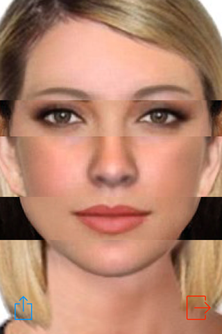 Face comparison slider - náhled