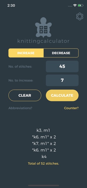 Knitting Calculator(圖2)-速報App