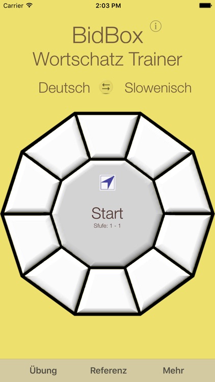 Vocabulary Trainer: German - Slovenian