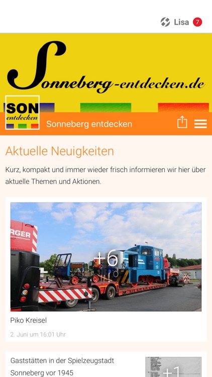 Sonneberg entdecken App