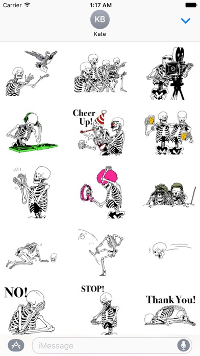 Just Funny Bones SkeletoneMoji screenshot 2