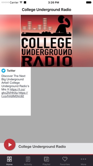 College Underground Radio(圖1)-速報App