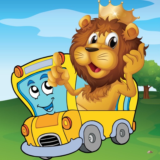 Animal Car Games: Cute Puzzles for Kids & Toddlers Icon