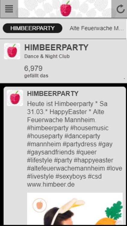 Himbeerparty