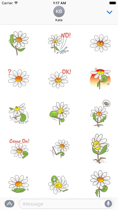 Angry Flower Emoji Sticker screenshot 2