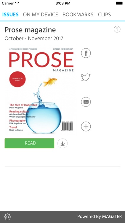 Prose magazine