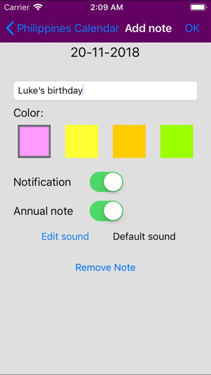 2019 Philippines Calendar NoAd