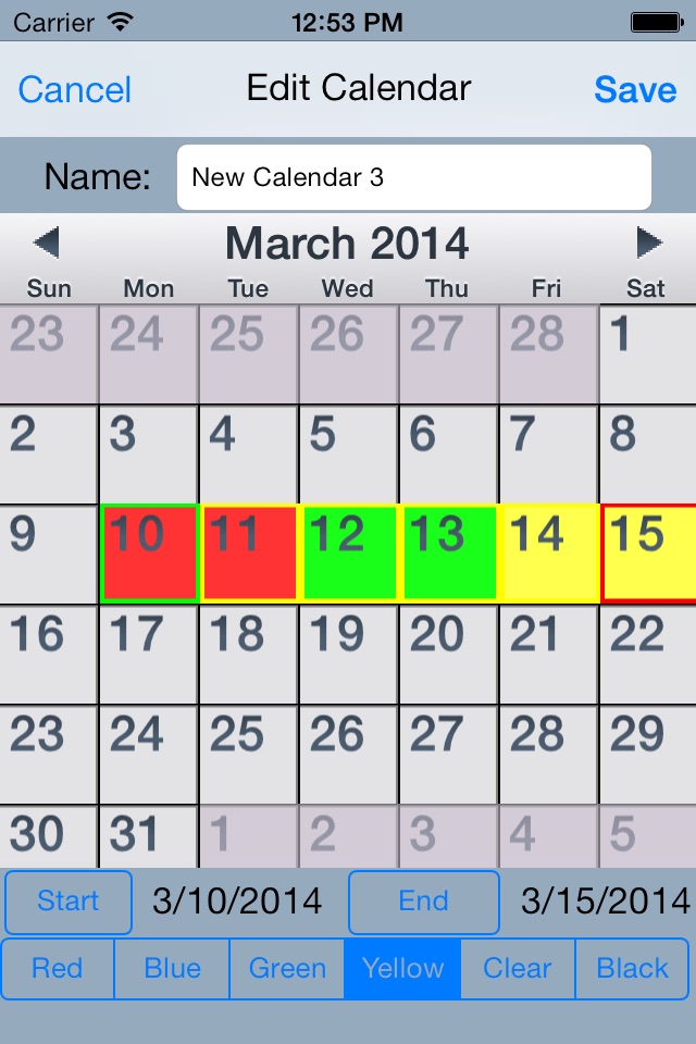 Emergency Calendar (eCal) screenshot 2