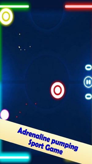 Neon Air Hockey Play