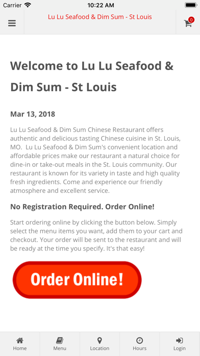 How to cancel & delete Lu Lu Seafood & Dim Sum from iphone & ipad 1