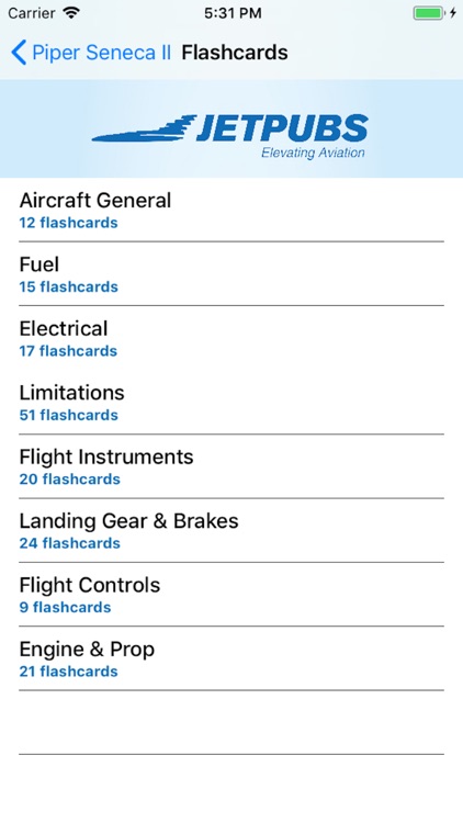 Piper Seneca II PA34 Study App