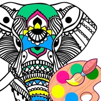 Easy Animals Mandala Coloring