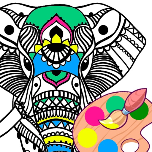 Easy Animals: Mandala Coloring iOS App