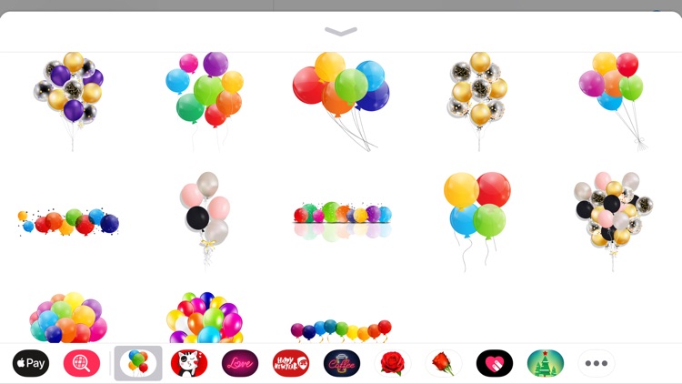 Colorful Balloons Text Sticker screenshot-3