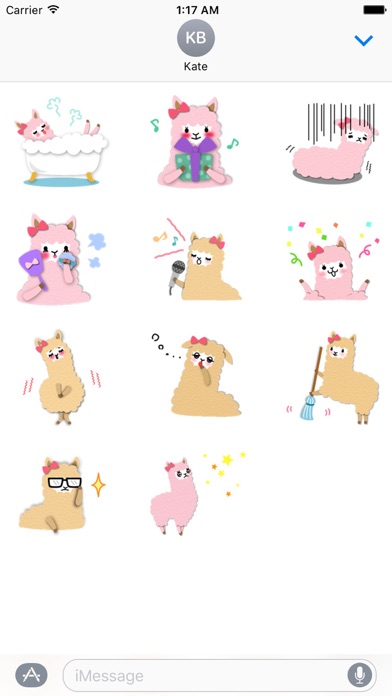 Lovely Alpaca Emoji Sticker screenshot 3
