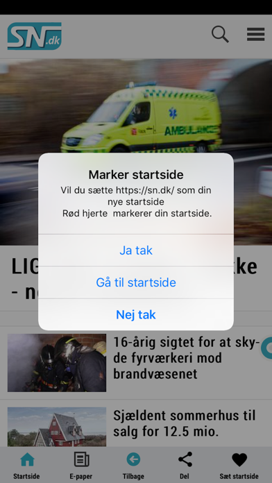 SNDK Nyheder screenshot 2