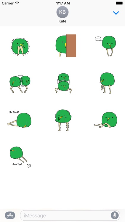 Green Kiwi Sticker