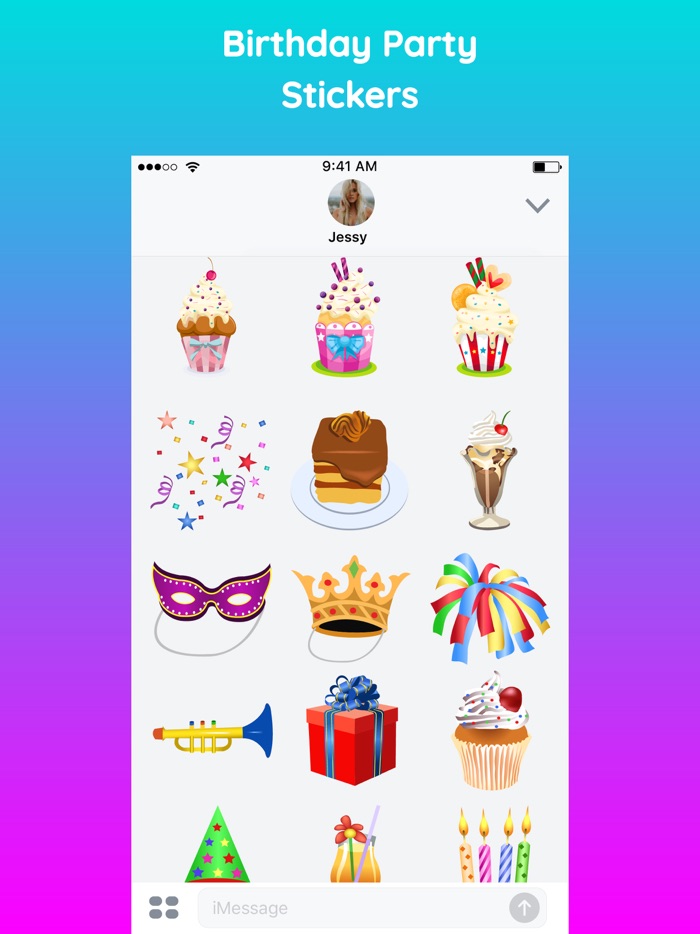 Happy Birthday Sticker App Emo