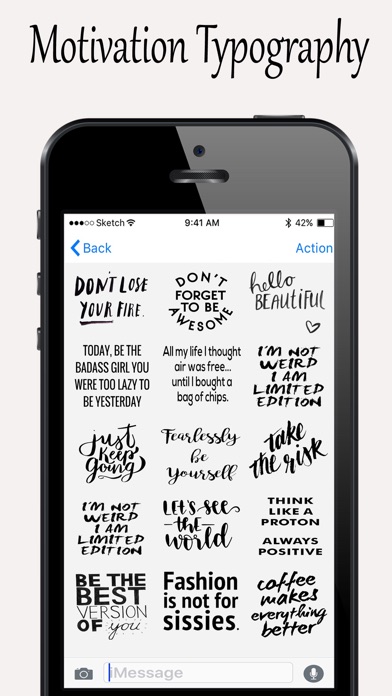 Motivation Typography Stickers screenshot 3