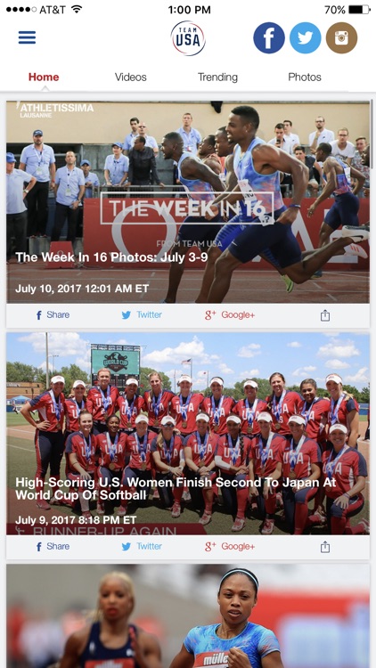 Team USA App