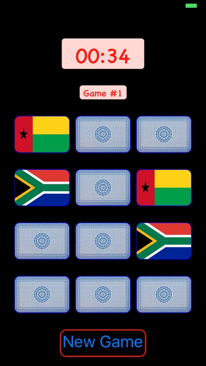 Flag Matching Card Game