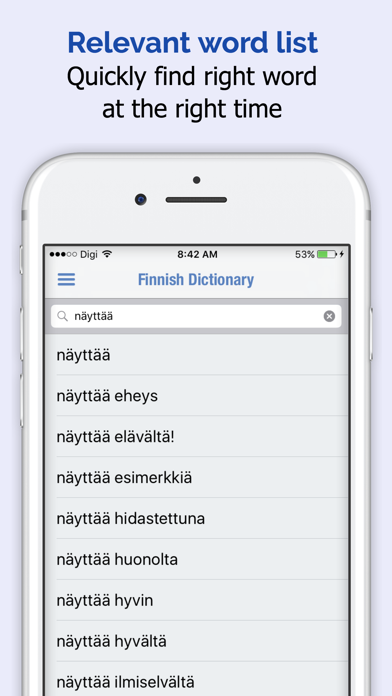 Finnish Dictionary, Translator, Phrase Book Screenshot 2
